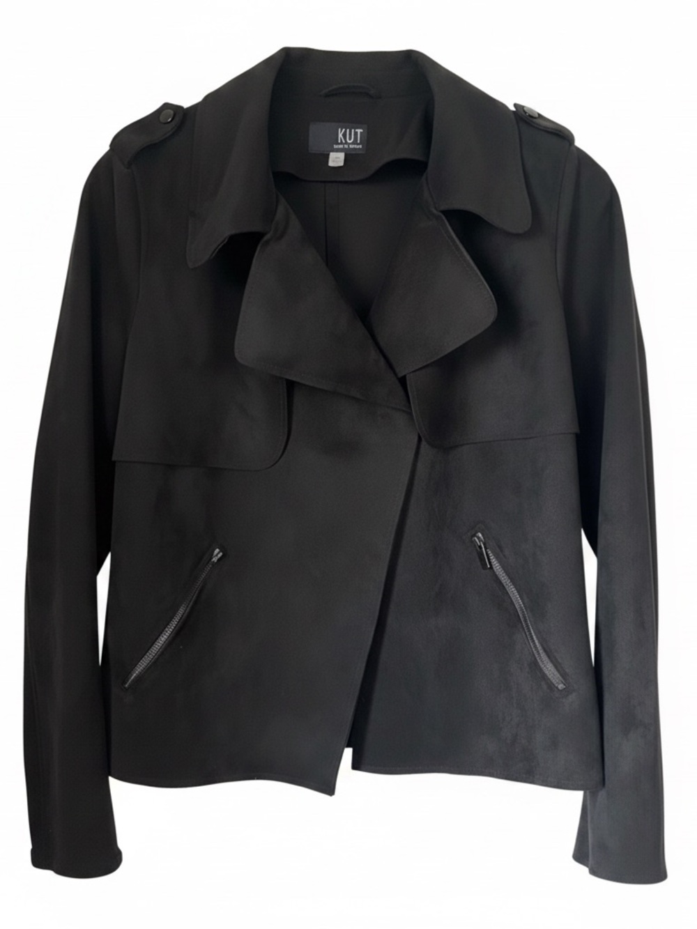 Kut from the Kloth Women's Black Trench Coat